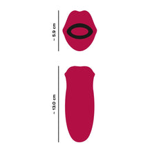 Lade das Bild in den Galerie-Viewer, Auflegevibrator mit Moving-Lips und Vibro-Zunge - 13 cm
