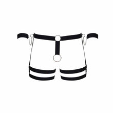 Lade das Bild in den Galerie-Viewer, Herren Harness Riemen Schwarz mit Handfesseln S-3XL