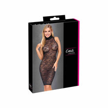 Lade das Bild in den Galerie-Viewer, Damen Spitzenkleid Rückenfrei Schwarz, S-XL "Eden"