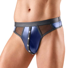 Lade das Bild in den Galerie-Viewer, Wetlook String Herren Blau M-3XL  "Arnon"