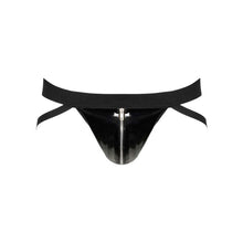 Lade das Bild in den Galerie-Viewer, Herren Lack Jock String M-2XL mit Reißverschluss &quot;Adam&quot;
