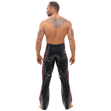 Lade das Bild in den Galerie-Viewer, Herren Latexhose Bootcut mit Seitenstreifen, M-XL "Evan"