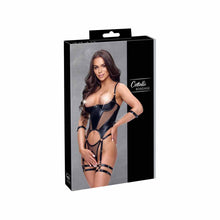 Lade das Bild in den Galerie-Viewer, Damen Hebe-Stringbody im Mattlook und Netz "Laela"