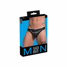 Lade das Bild in den Galerie-Viewer, Herren String Lederimitat mit Karabinerkette "Tom"
