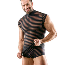 Lade das Bild in den Galerie-Viewer, Netzshirt Herren - Schwarz Transparent M-2XL "Nathan"
