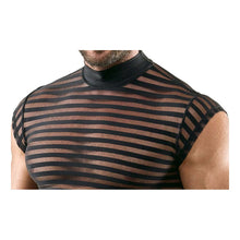 Lade das Bild in den Galerie-Viewer, Netzshirt Herren - Schwarz Transparent M-2XL "Nathan"