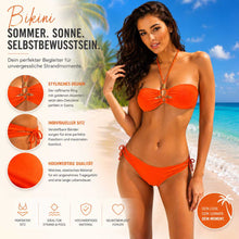 Lade das Bild in den Galerie-Viewer, Bandeau-Bikini Set mit Neckholder Gr. L/XL