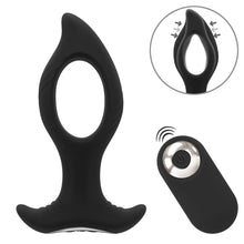 Lade das Bild in den Galerie-Viewer, Analplug im Loch-Design mit Vibration + Fernbedienung - 12 cm
