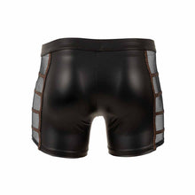 Lade das Bild in den Galerie-Viewer, Herren Boxershorts Wetlook mit Netz Schwarz, M-2XL "Enzo"