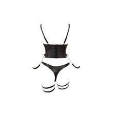 Lade das Bild in den Galerie-Viewer, Damen Hebe-Stringbody im Mattlook und Netz "Laela"