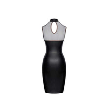 Lade das Bild in den Galerie-Viewer, Damen Partykleid Bodycon Schwarz mit Netz "Darya"
