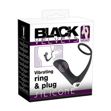 Lade das Bild in den Galerie-Viewer, Penisring mit Vibroplug und Perineum-Steg
