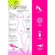 Lade das Bild in den Galerie-Viewer, Liebeskugeln Pink Sweet Smile Loveballs
