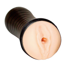 Lade das Bild in den Galerie-Viewer, Masturbator mit Massage-Noppen in schwarzer Design-Dose
