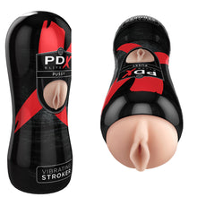 Lade das Bild in den Galerie-Viewer, Vagina Masturbator mit Vibration und entnehmbarer Sleeve 17,5cm
