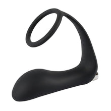 Lade das Bild in den Galerie-Viewer, Penisring mit Vibroplug und Perineum-Steg
