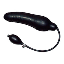 Lade das Bild in den Galerie-Viewer, Pump-Dildo bis 10cm aufpumpbar &quot;Black Latex Balloon&quot; - 23 cm
