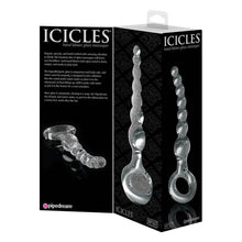 Lade das Bild in den Galerie-Viewer, Glas Analkette Icicles No. 67
