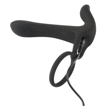 Lade das Bild in den Galerie-Viewer, Penis- und Hodenring mit Vibrator und Vibro-Klitoris-Stimulator
