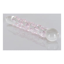Lade das Bild in den Galerie-Viewer, Icicles No. 7 Glas Dildo mit pinkfarbenen Reiznoppen - 17,8 cm
