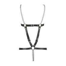 Lade das Bild in den Galerie-Viewer, Leder Harness Body S-L mit Metallketten &quot;Mariel&quot;
