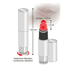 Lade das Bild in den Galerie-Viewer, Kiss Me Lippenstift Vibrator - 8,7 cm