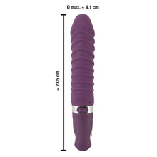 Lade das Bild in den Galerie-Viewer, Vibrator mit Wärme-Funktion aus weichem Liquid Silikon - 23,5 cm
