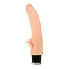 Biegsamer Naturlook-Vibrator mit Klitoris-Reizflammen - 22cm