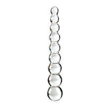 Lade das Bild in den Galerie-Viewer, Icicles No. 2 Glas Dildo mit 9 Reizkugeln - 22,5 cm
