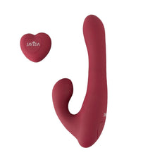 Lade das Bild in den Galerie-Viewer, Rotierender Rabbit-Vibrator mit Fernbedienung im Herzdesign - 20,6 cm
