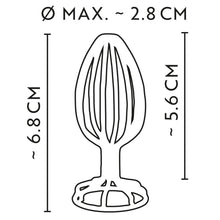 Lade das Bild in den Galerie-Viewer, Analplug im raffiniert hohlen Design aus Edelstahl - 6,8 cm
