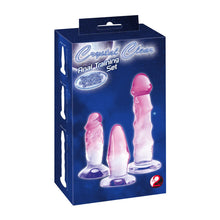 Lade das Bild in den Galerie-Viewer, 3-tlg. Anal Training Set - 1x Analplug + 2x Analdildos Transparent
