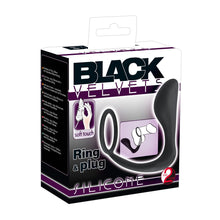 Lade das Bild in den Galerie-Viewer, Penisring mit Anal-Plug 10cm
