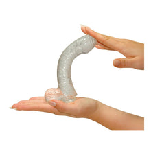 Lade das Bild in den Galerie-Viewer, Schlanker Dildo Transparent mit Saugfuß - 17 cm
