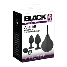 Lade das Bild in den Galerie-Viewer, Silikon Anal-Set 4-tlg. mit Analdusche und 3 Plugs
