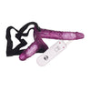 Vibrating Strap-on Duo lila