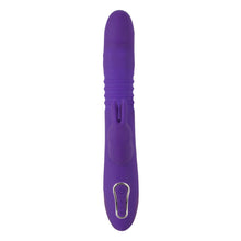 Lade das Bild in den Galerie-Viewer, Triple Vibrator mit Stoßfunktion und Klitoris- und Analvibrator - 26cm
