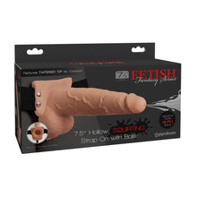 Lade das Bild in den Galerie-Viewer, Umschnalldildo mit Spritz-Funktion, Strap-On 21,6cm
