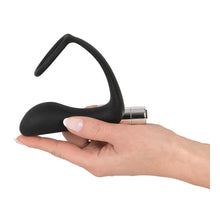 Lade das Bild in den Galerie-Viewer, Penisring mit Vibroplug und Perineum-Steg
