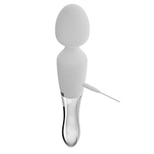 Lade das Bild in den Galerie-Viewer, Wand Massager &amp; Vibrator - eine Seite Silikon + Glas mit LED - 21,5 cm
