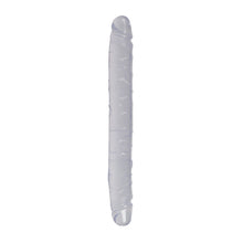 Lade das Bild in den Galerie-Viewer, Doppel-Dildo transparent, 24cm «Crystal Duo»
