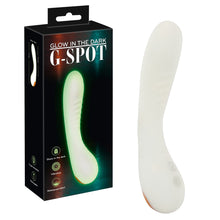 Lade das Bild in den Galerie-Viewer, Silikon G-Spot Vibrator - leuchtet im Dunkeln - 17,9 cm
