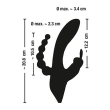 Lade das Bild in den Galerie-Viewer, Silikon Rabbit-Vibrator mit Klitoris- und Anus-Stimulator, 10 Vibrationsmodi   --DHL--
