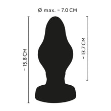 Lade das Bild in den Galerie-Viewer, Super Soft Analplug Large mit Saugfuß aus Liquid Silicone - 15,8 cm
