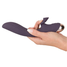 Lade das Bild in den Galerie-Viewer, Silikon Rabbit-Vibrator mit Saugfunktion, 21,6 cm Javida
