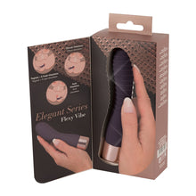 Lade das Bild in den Galerie-Viewer, Elegant Vibrator aus Silikon, gerillter Schaft, 15cm &quot;Flexy Vibe&quot;
