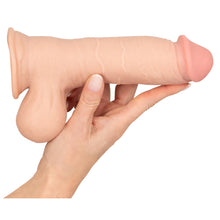 Lade das Bild in den Galerie-Viewer, Natur-Dildo mit beweglicher Haut und starkem Saugfuß - 19,7 cm
