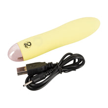 Lade das Bild in den Galerie-Viewer, Silikon Mini-Vibrator Gelb Cuties 13cm
