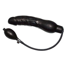 Lade das Bild in den Galerie-Viewer, Pump-Dildo bis 10cm aufpumpbar &quot;Black Latex Balloon&quot; - 23 cm
