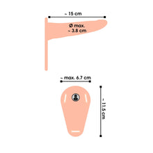 Lade das Bild in den Galerie-Viewer, Umschnall-Vibrator Strap-On, 10 Vibrationsmodi, 15,7cm
